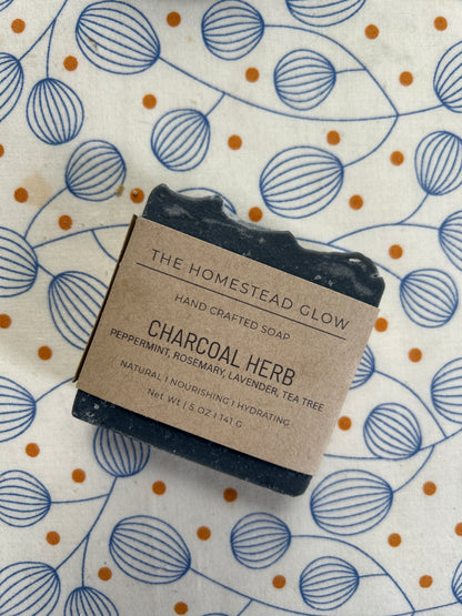 Tallow Soap: Charcoal Herb