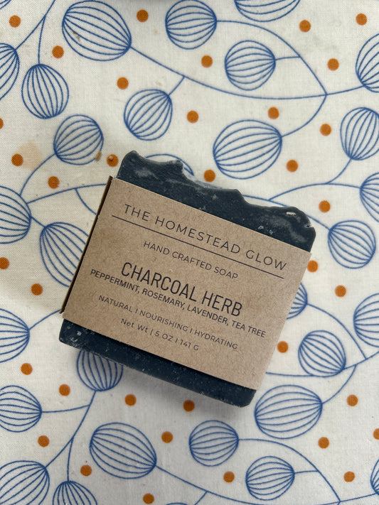 Tallow Soap: Charcoal Herb
