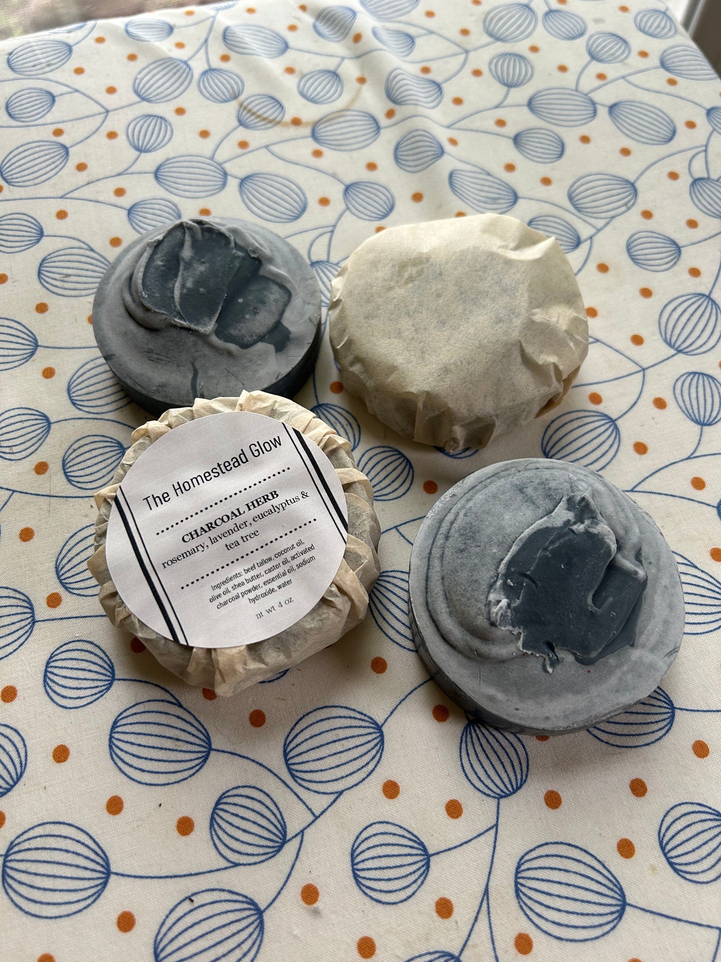Charcoal Herb: Tallow Soap
