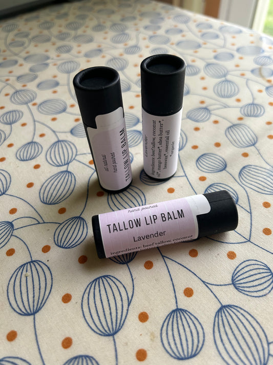 Tallow Lip Balm: Handcrafted